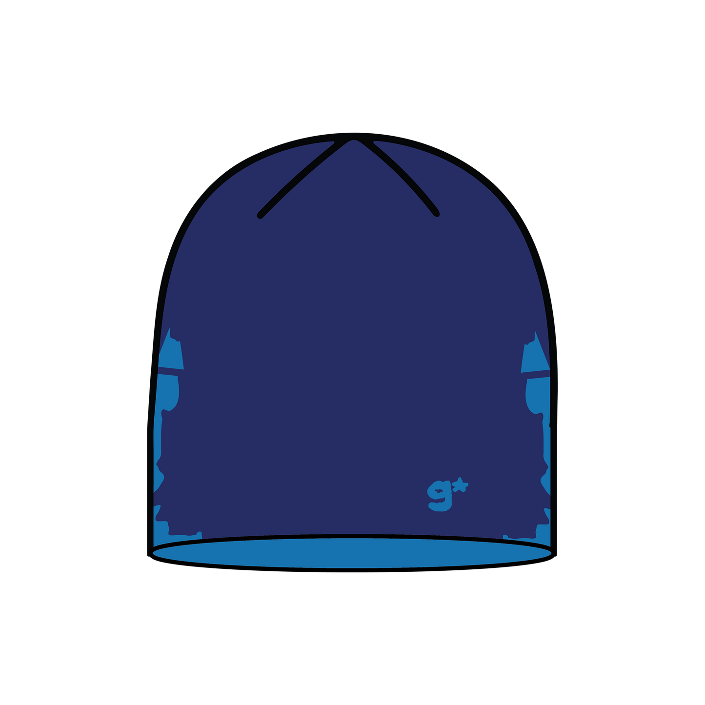 Blue Face Beanie